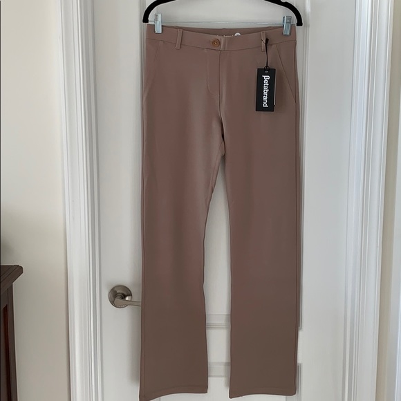 Betabrand Pants - NWT BETABRAND Tan Boot Cut Dress Yoga Pants Size MP